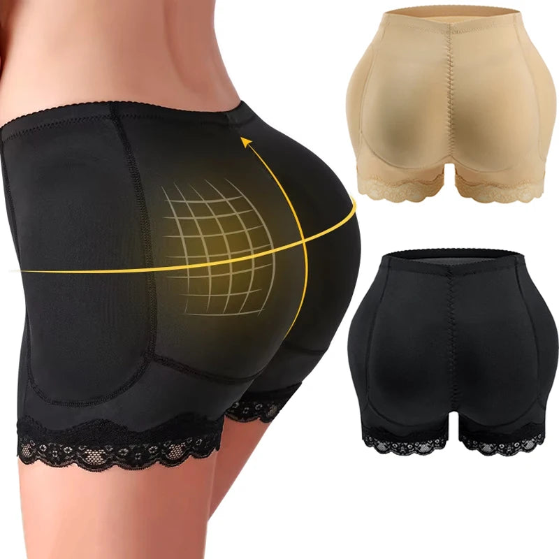 Body Shaper Underwear with Hips Pads Filler Sexy Big Butt Enhancer Control Panties Belly Smooth Shapewear Fake Buttock plus Size